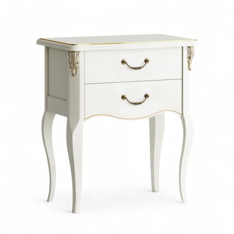 Прикроватная тумба 2 ящика R159L-K02-G Романтик Голд