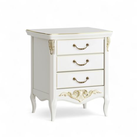 Прикроватная тумба 3 ящика R117S-K02-G Романтик Голд