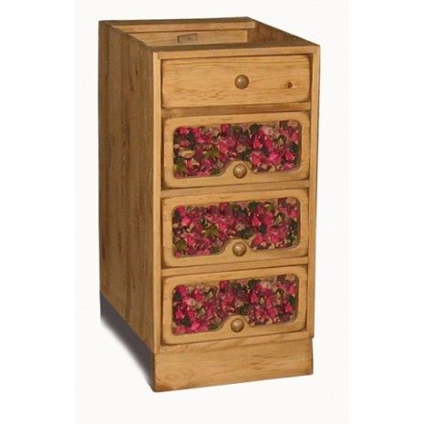 Шкаф-стол Прованс ящики со стеклом