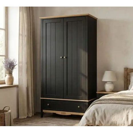 Шкаф 21 Пенни NN комбинированный блэк/антик 24