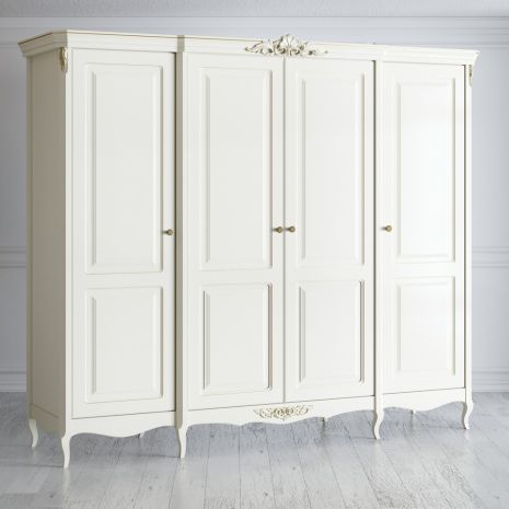 Шкаф 4 двери R624-K02-G Romantic Gold