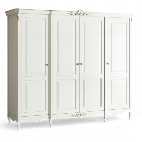 Шкаф 4 двери R624-K02-G Романтик Голд