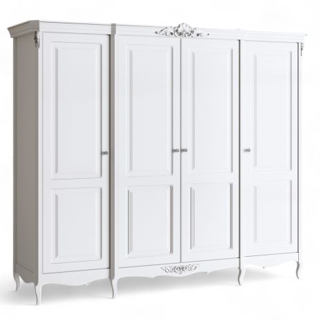 Шкаф 4 двери S624-K00-S Сильвери Роум