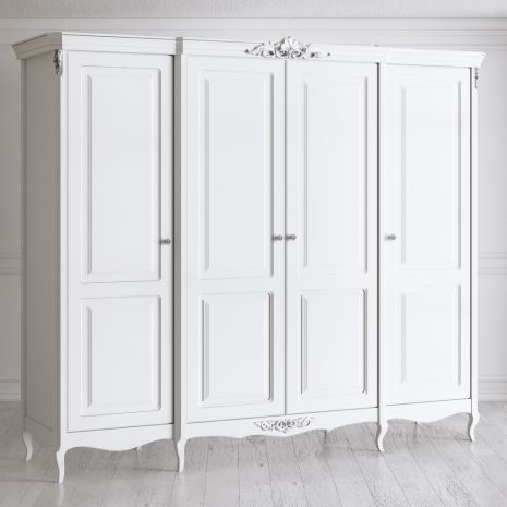 Шкаф 4 двери S624-K00-S Silvery Rome