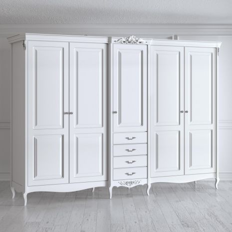Шкаф 5 дверей S625E-K00-S Silvery Rome