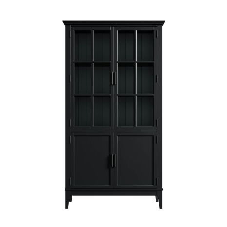 Шкаф для посуды Квадро-С 22-185 (Блэк 9)