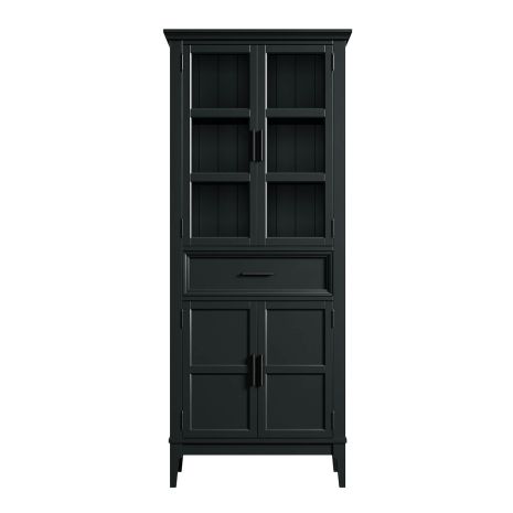 Шкаф для посуды Квадро-С 221-185 (Блэк 9)