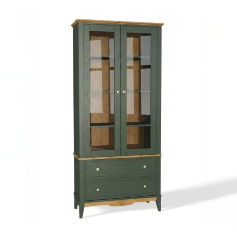 Шкаф для посуды NN 22 Пенни Грин (Грин 6020 / Антик 24)