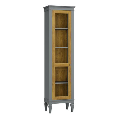 Шкаф для посуды Ольса-С 100 Л серый 7042/антик 24