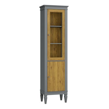 Шкаф для посуды Ольса-С 110 серый 7042/антик 24