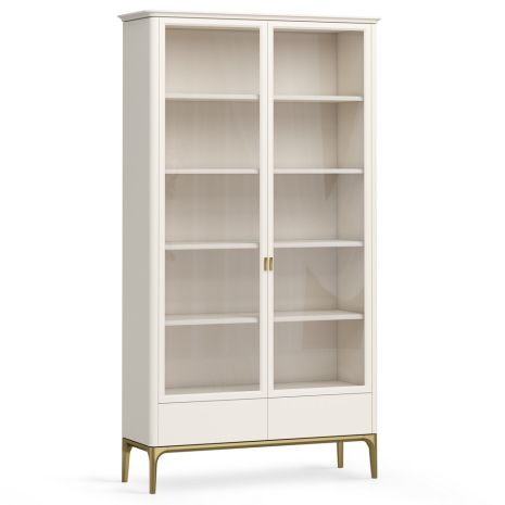 Шкаф книжный 2 ящика Альтэ Pr122B-gold ПРИМО Голд