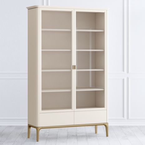 Шкаф книжный 2 ящика Pr022BT-gold Primo gold