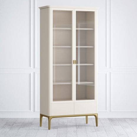 Шкаф книжный 2 ящика Pr082B-gold Primo gold