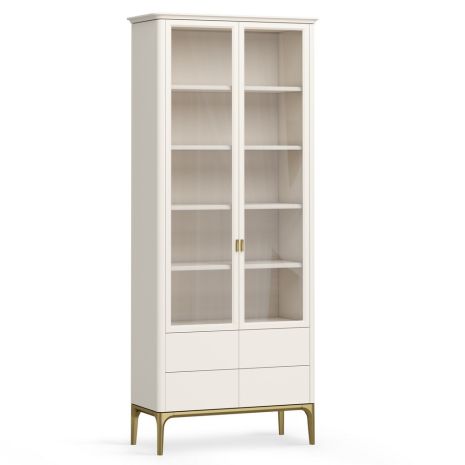 Шкаф книжный 4 ящика Альтэ Pr112C-gold ПРИМО Голд