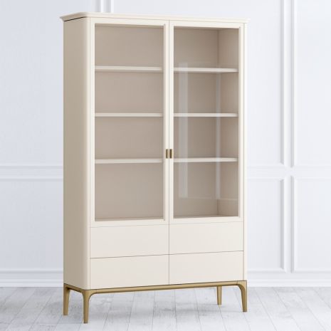 Шкаф книжный 4 ящика Pr022CT-gold Primo gold