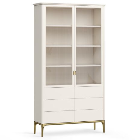 Шкаф книжный 6 ящиков Альтэ Pr122D-gold ПРИМО Голд