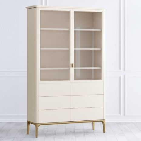 Шкаф книжный 6 ящиков Pr022DT-gold Primo gold