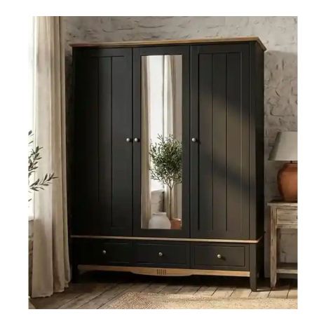 Шкаф NN 33 Пенни комбинированный с 1-м зеркалом блэк/антик 24