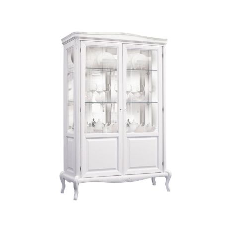 Шкаф с витриной Мокко 02 ММ-306-02