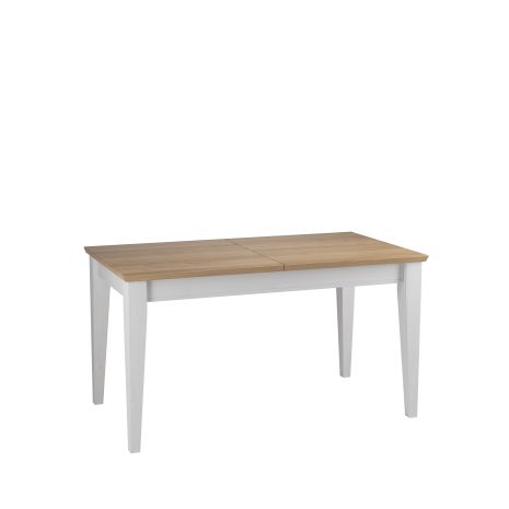 Стол обеденный Форест/Сканди 160х80 со вставкой белый/антик
