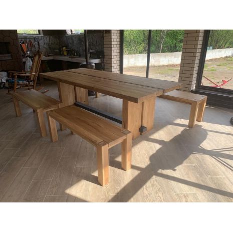 Стол обеденный из дуба Дрезден (Аляска) 2400х1000х750