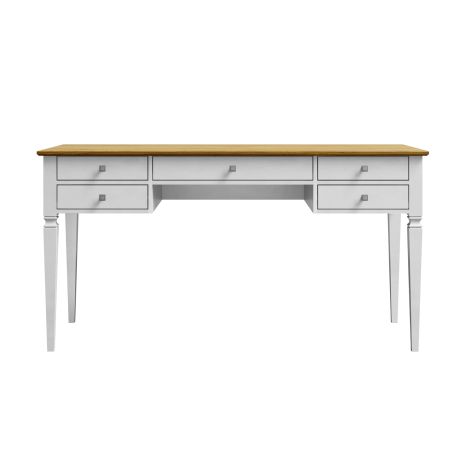 Стол письменный Ольса-С 005 белый лак / антик 24