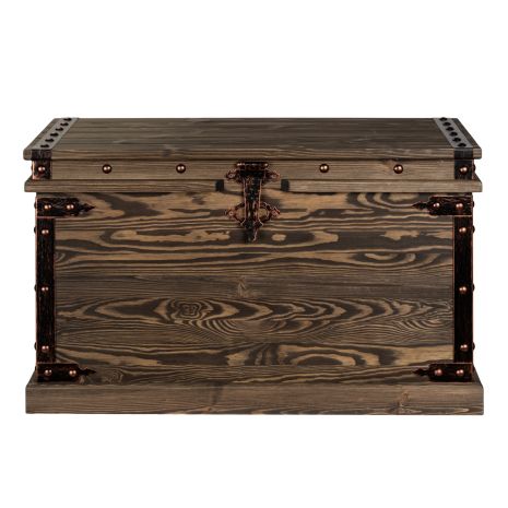 Сундук Викинг (с прямой крышкой) (венге)