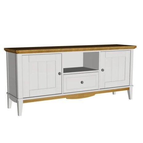 Тумба NN ТВ 1600 Пенни (Белый воск / Антик 24)