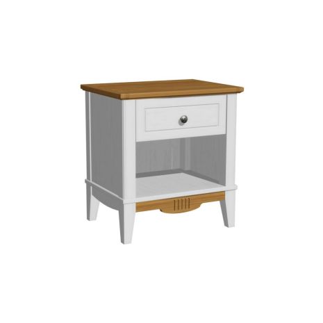 Тумба Пенни прикроватная NN белый воск/антик 24