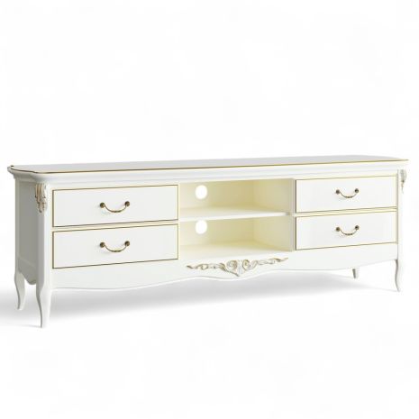 Тумба ТВ широкая R151g Романтик Голд