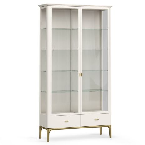 Витрина стеклянная большая Альтэ Pr114BP-gold ПРИМО Голд