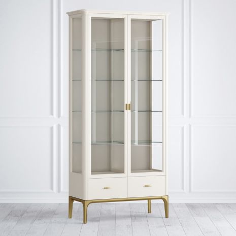 Витрина стеклянная большая Pr094BP-gold Primo gold