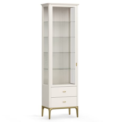 Витрина стеклянная L Альтэ Pr113LCP-gold ПРИМО Голд