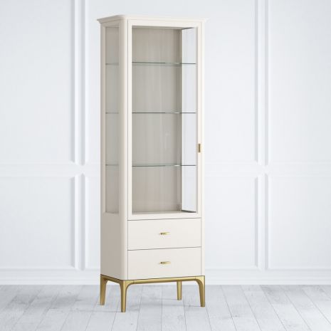 Витрина стеклянная малая L Pr013LCP-gold Primo gold