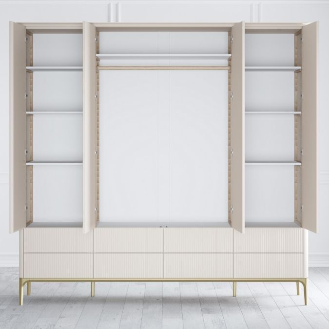 Фото Шкаф 4 двери Pr061B1T-gold Primo gold