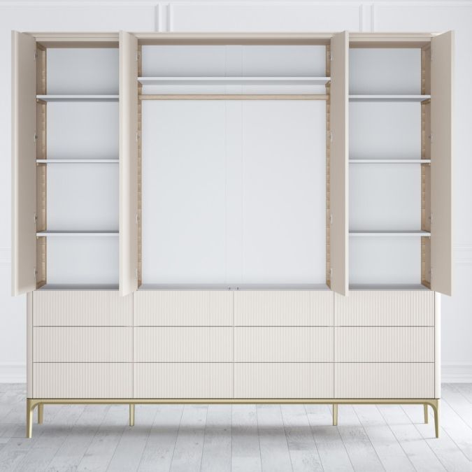 Фото Шкаф 4 двери Pr061C1T-gold Primo gold