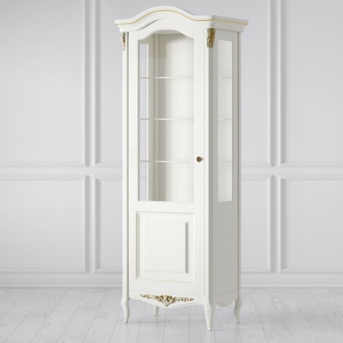 Фото Витрина стеклянная L R189B-K02-G Romantic Gold