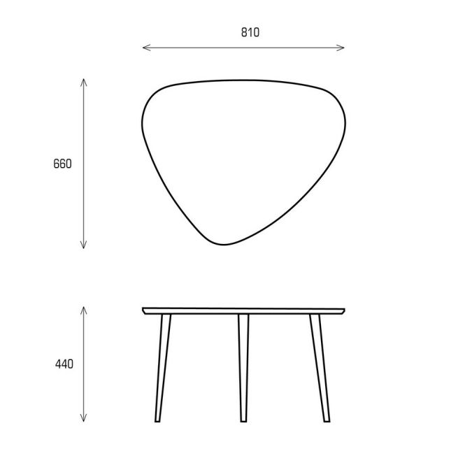 Фото Журнальный стол средний Pr072B-gold Primo gold