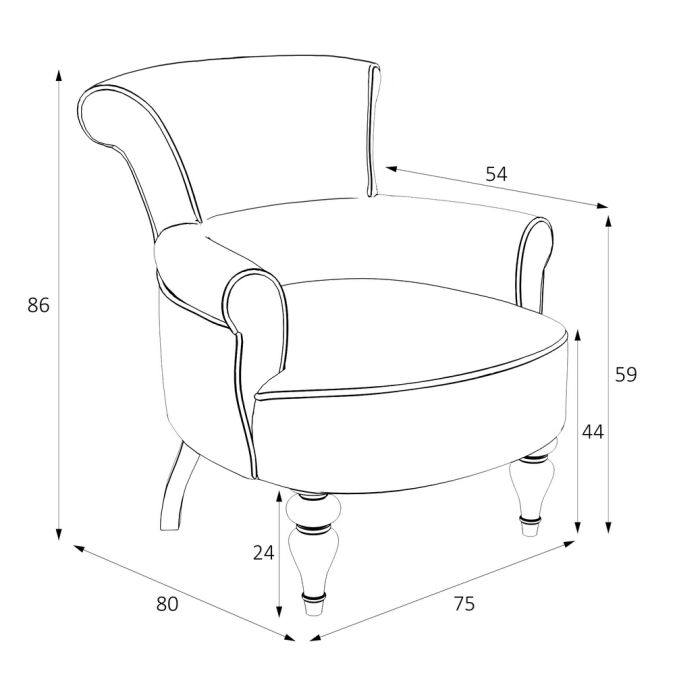 Фото Кресло Перфетто M11-W-E25