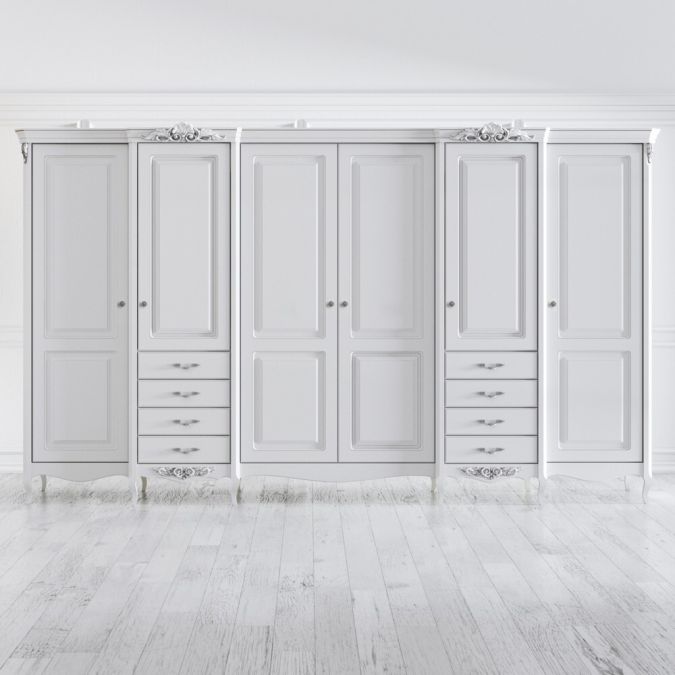 Фото Шкаф 6 дверей S626E-K00-S Silvery Rome
