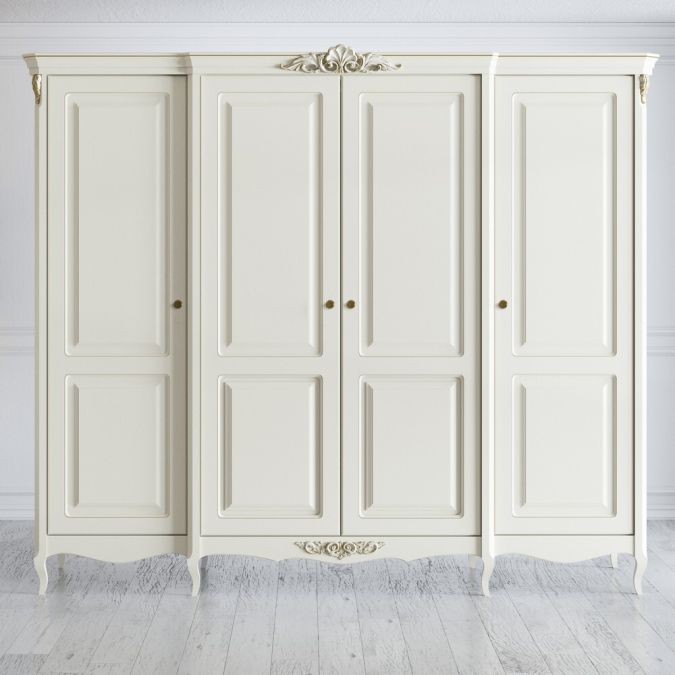 Фото Шкаф 4 двери R624-K02-G Romantic Gold