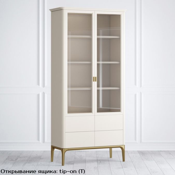 Фото Шкаф книжный 4 ящика Pr082C-gold Primo gold