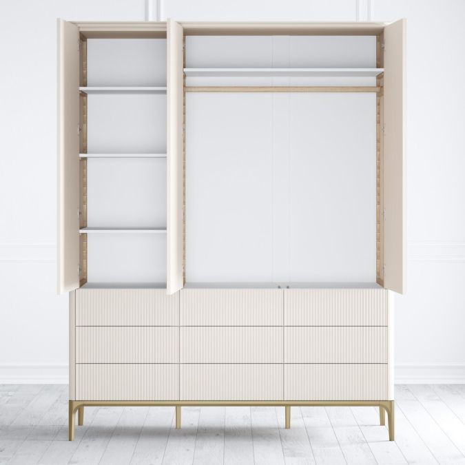 Фото Шкаф 3 двери Pr060C1T-gold Primo gold