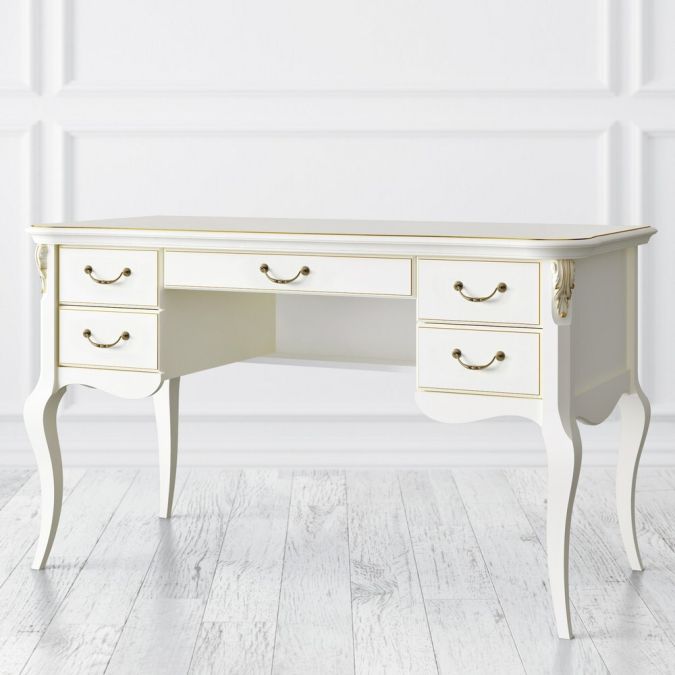 Фото Кабинетный стол пристенный R111M-K02-G Romantic Gold