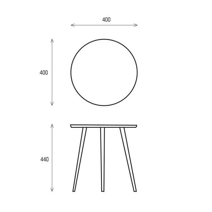 Фото Журнальный стол круглый малый Pr073B Primo