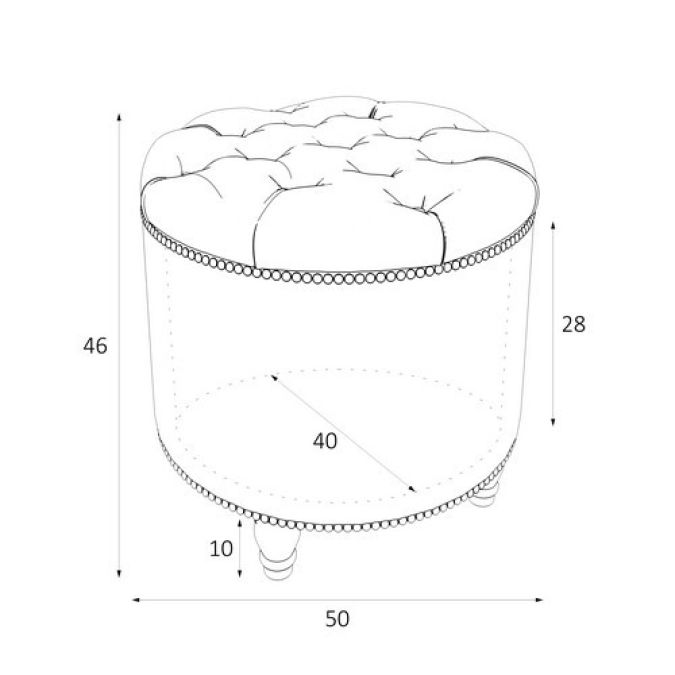 Фото Пуф Большой открывающийся M02-BKG-E18 Canapes