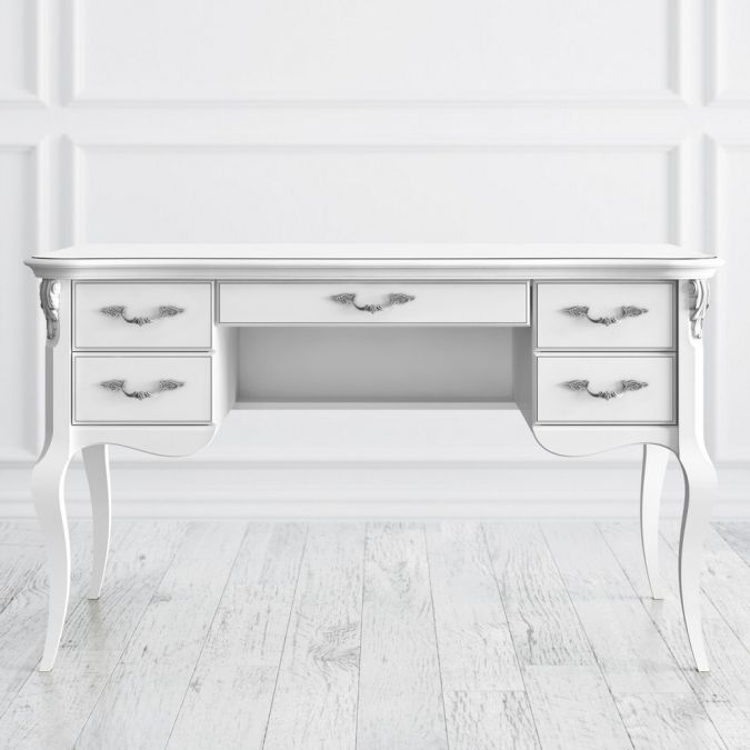 Фото Кабинетный стол пристенный S111M-K00-S Silvery Rome