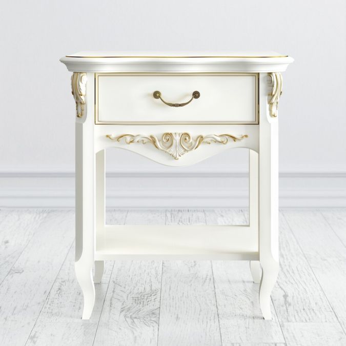 Фото Прикроватная тумба 1 ящик R149g Romantic Gold