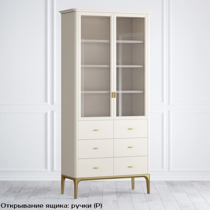 Фото Шкаф книжный 6 ящиков Pr082D-gold Primo gold