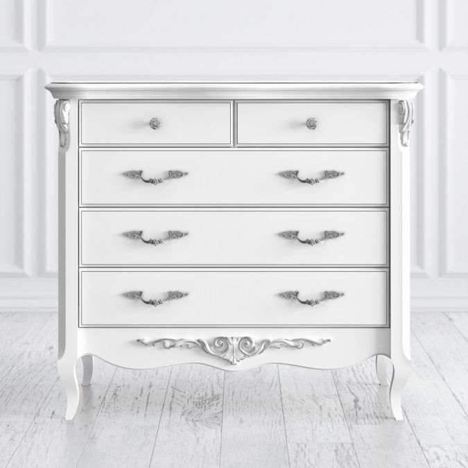 Фото Комод бельевой 5 ящиков S109-K00-S Silvery Rome
